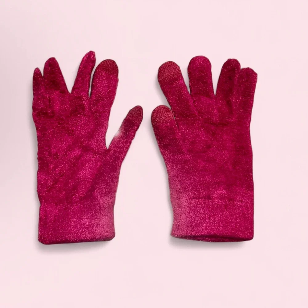 Cejon Tech-Friendly Silver-Knit Fabric Gloves